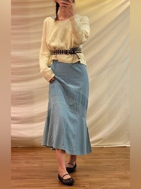 Light Blue A-Line Dress